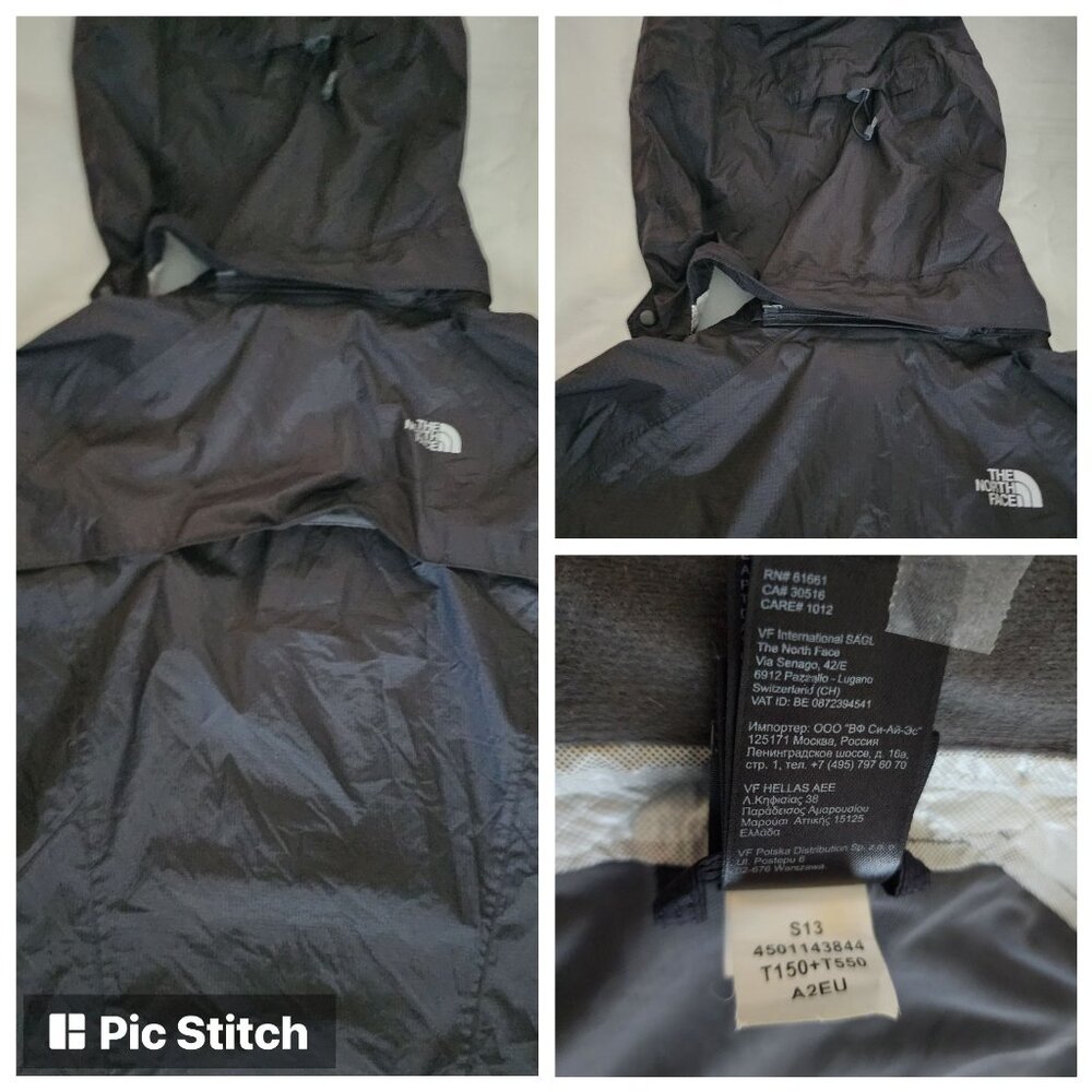 The North Face Women's Hooded Windbreaker Jacket Black/Pink Size S/P - Picture 9 of 12